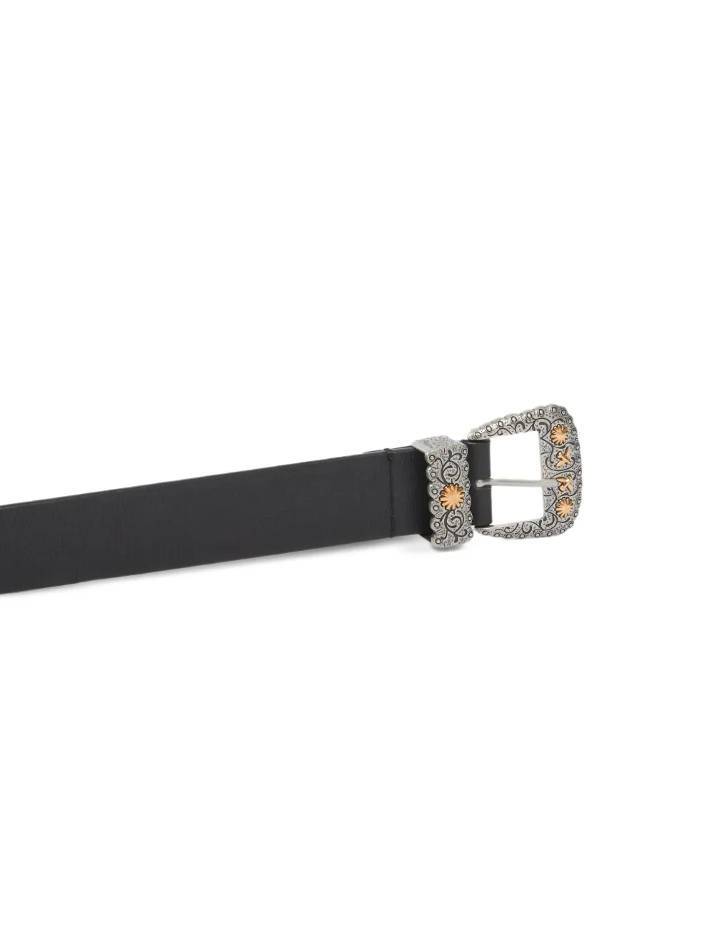 PINKO Texan leren riem met opbergvakken 3 cm Zwart