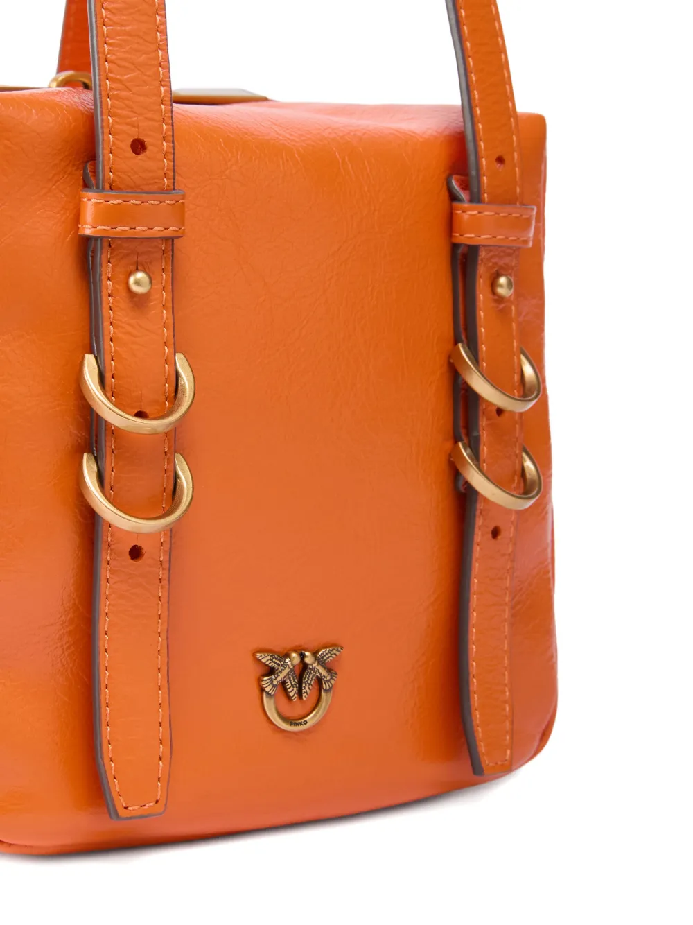 PINKO Schoudertas met ring-detail Oranje