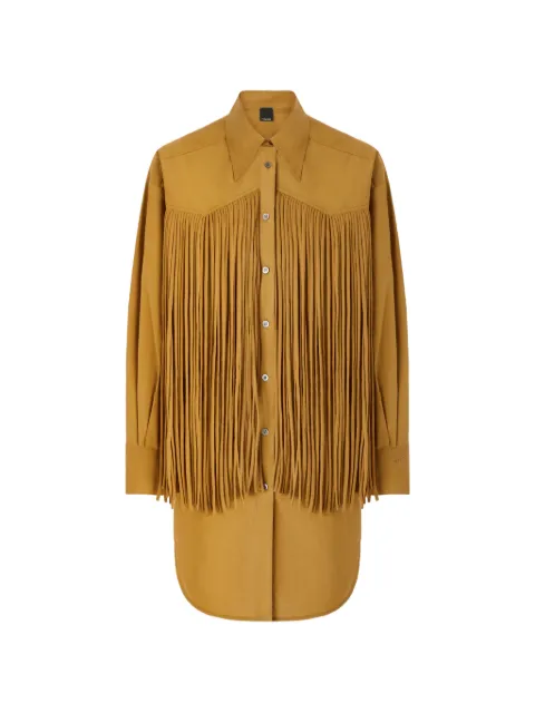 PINKO fringe cotton mini dress