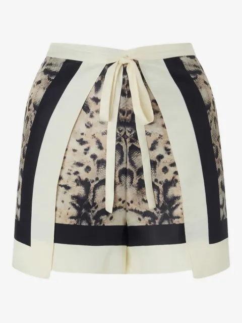 PINKO pareo de playa con animal print
