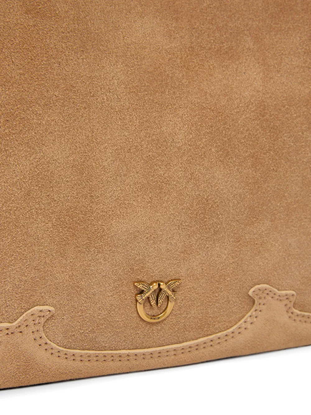 PINKO OneTwoThree kleine crossbodytas Beige