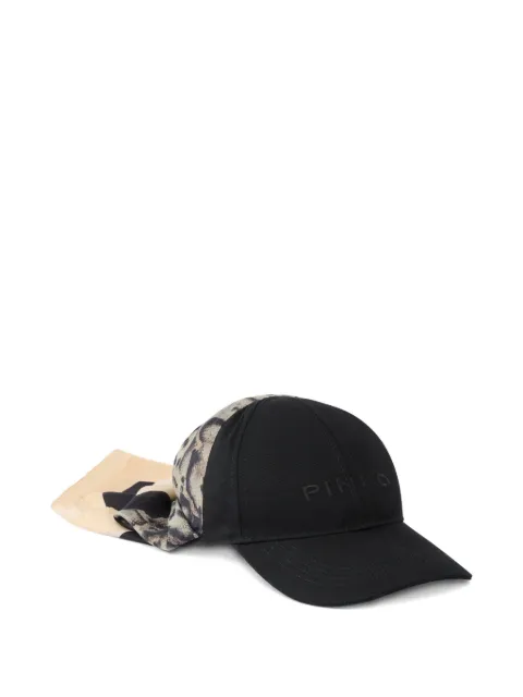 PINKO gorra de béisbol de mascada con animal print