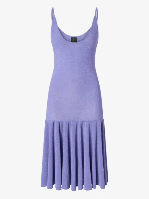 PINKO mini dress with shoulder straps and pleats