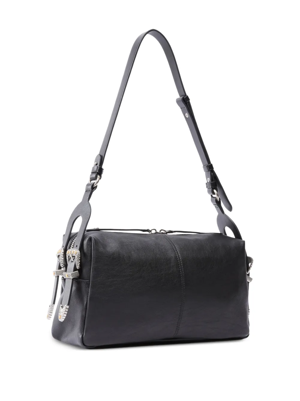  Pinko Leather Shoulder Bag - Black 