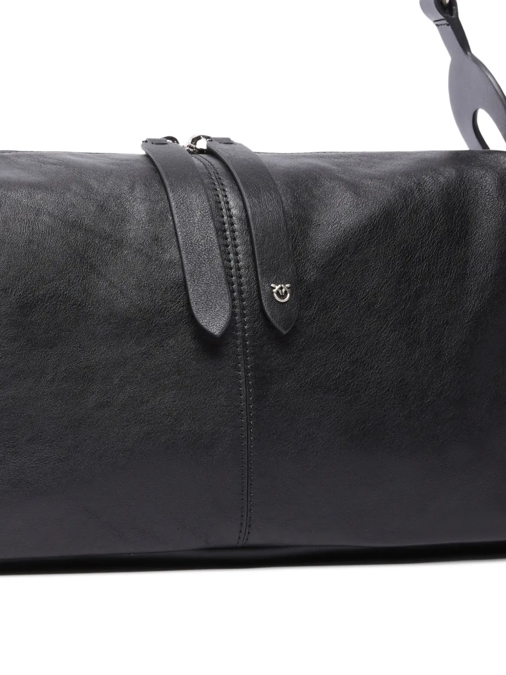  Pinko Leather Shoulder Bag - Black 