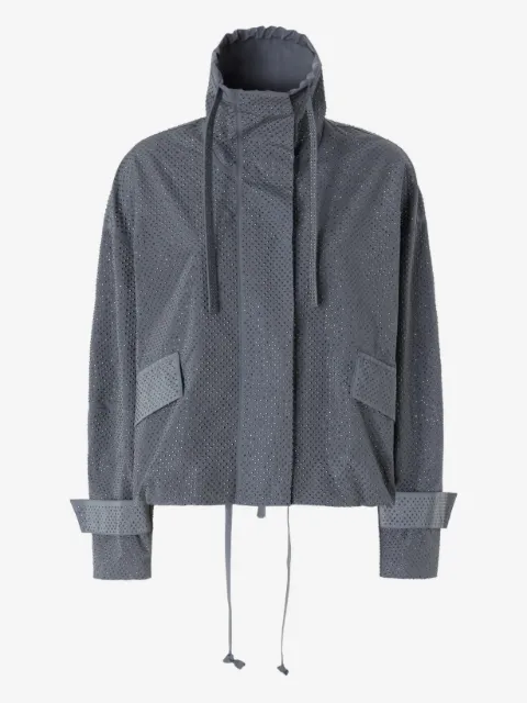 PINKO blouson jacket with all-over micro studs