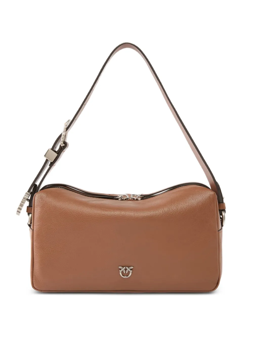 PINKO medium crossbody Triptych bag in new biker leather - women - Calf Leather/Polyamide/Polyurethane/Cotton/Polyester/Metal (Other)/Zinc Alloy ...