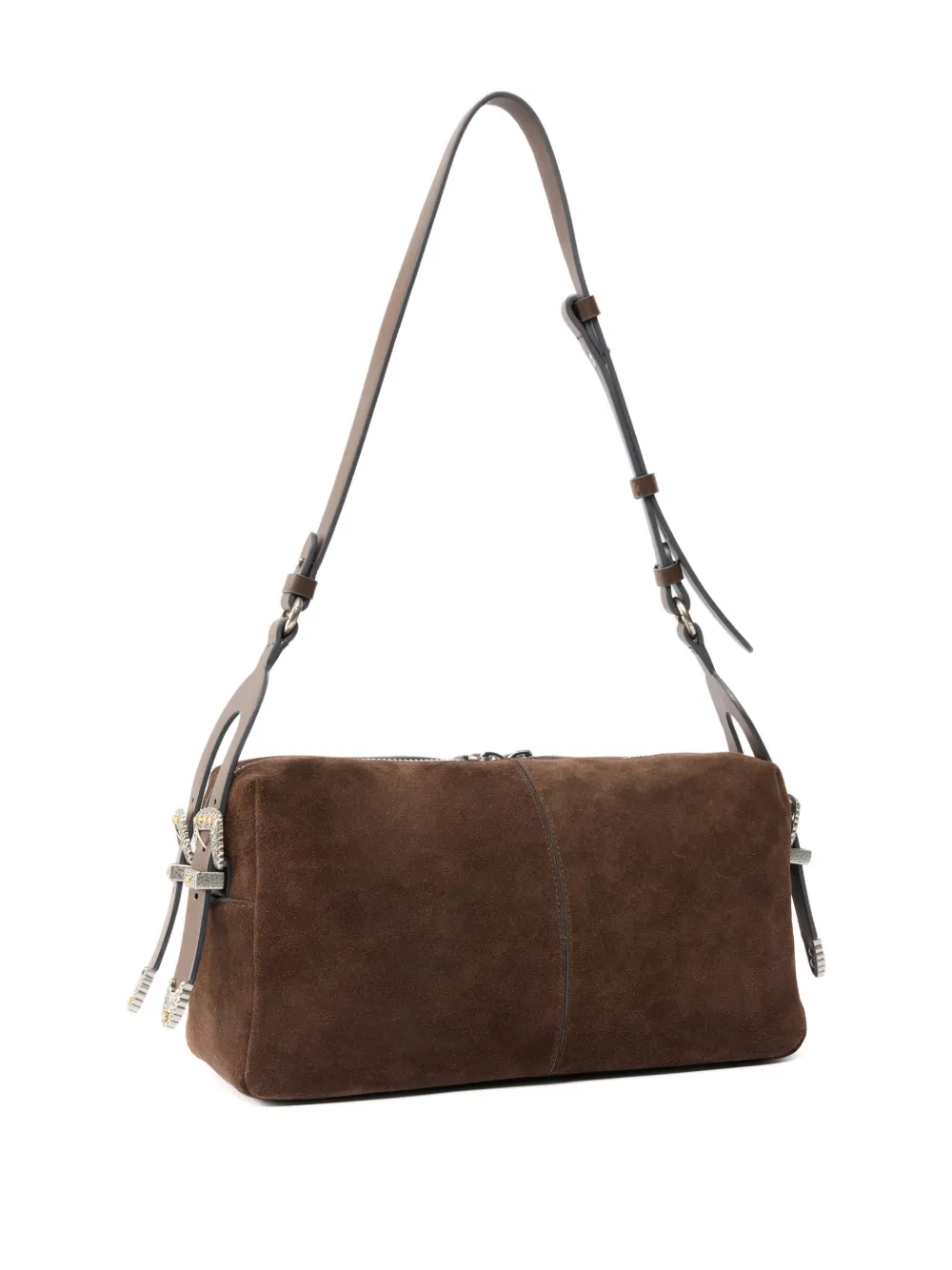  Pinko Love Birds-detail Shoulder Bag - Brown 