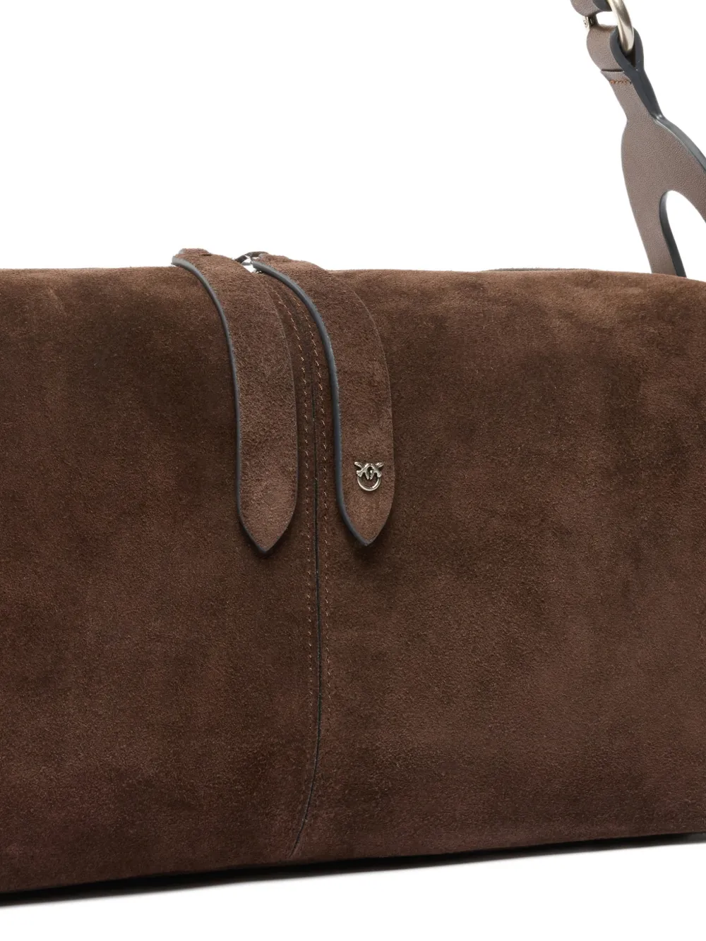  Pinko Love Birds-detail Shoulder Bag - Brown 