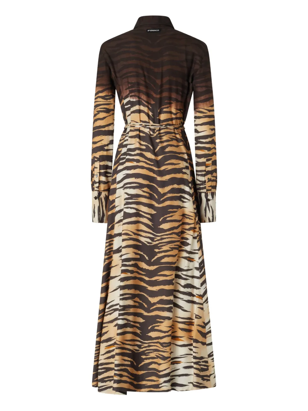 PINKO Blousejurk met dierenprint Bruin