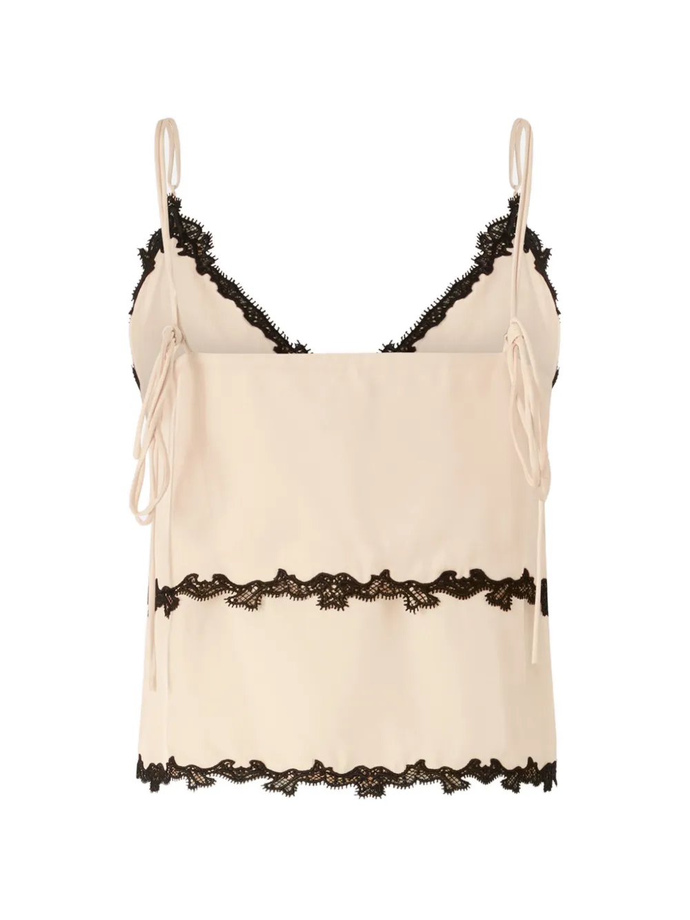  Pinko Lace-trim Top - Neutrals 