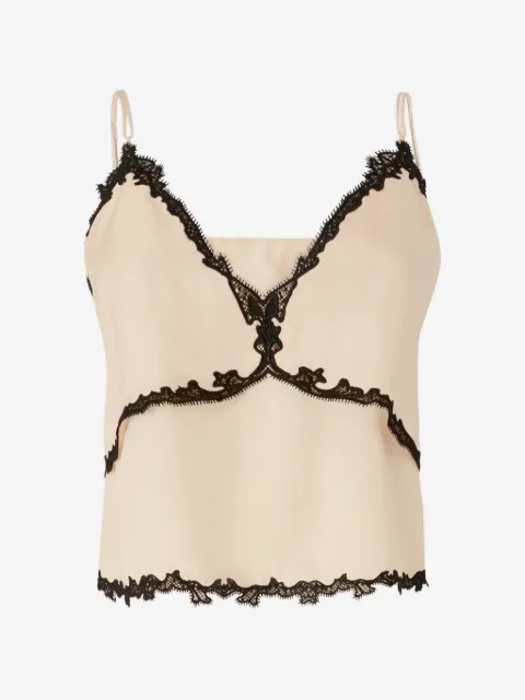 PINKO top with lace inserts