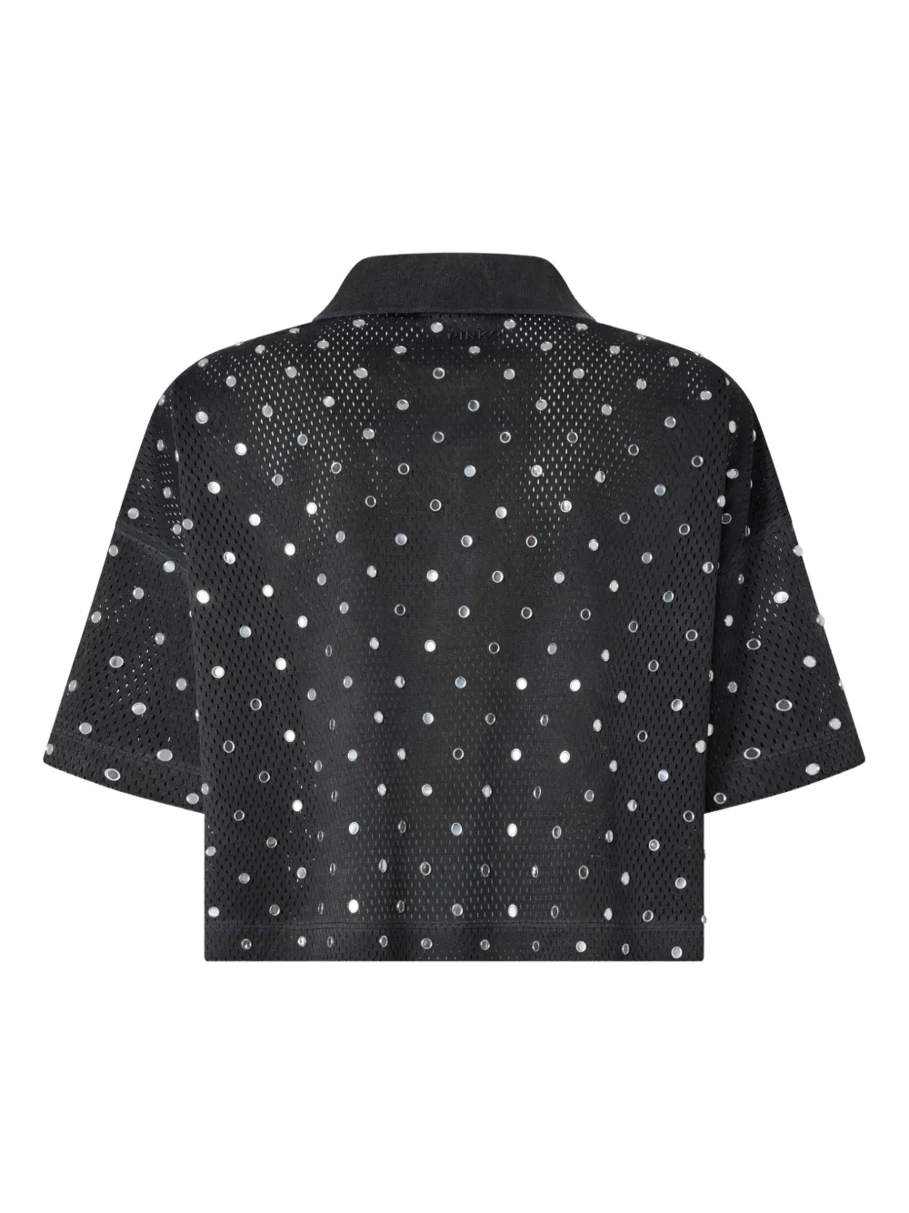  Pinko Sequin-embellished Polo Top - Black 