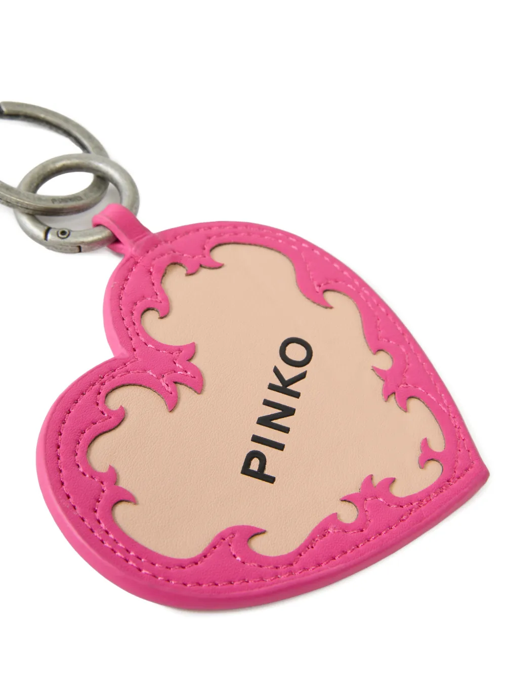 PINKO Hartvormige sleutelhanger Roze