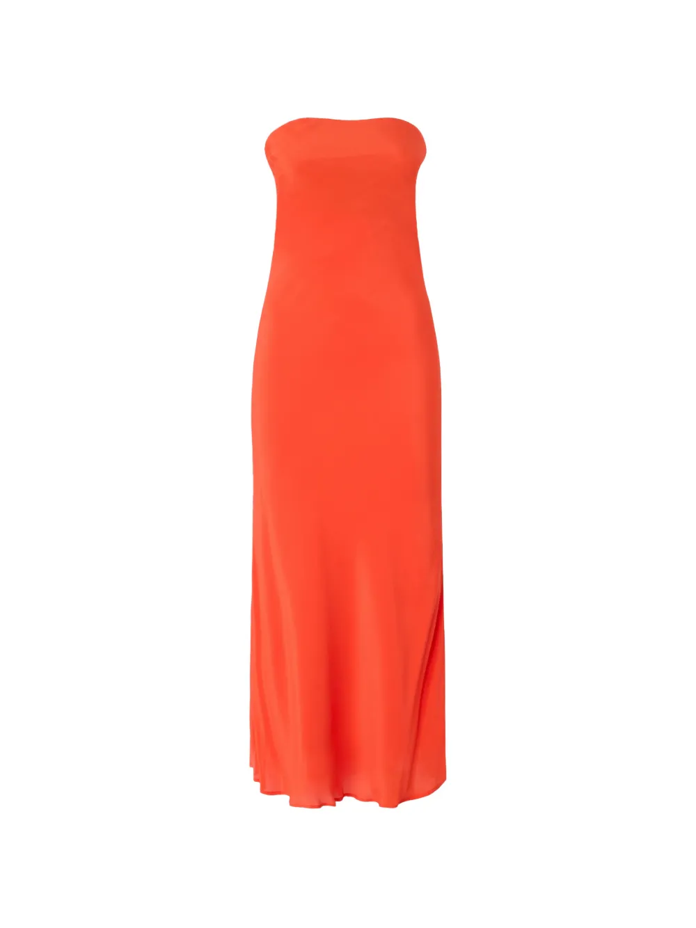 PINKO strapless satin-finish dress - Orange