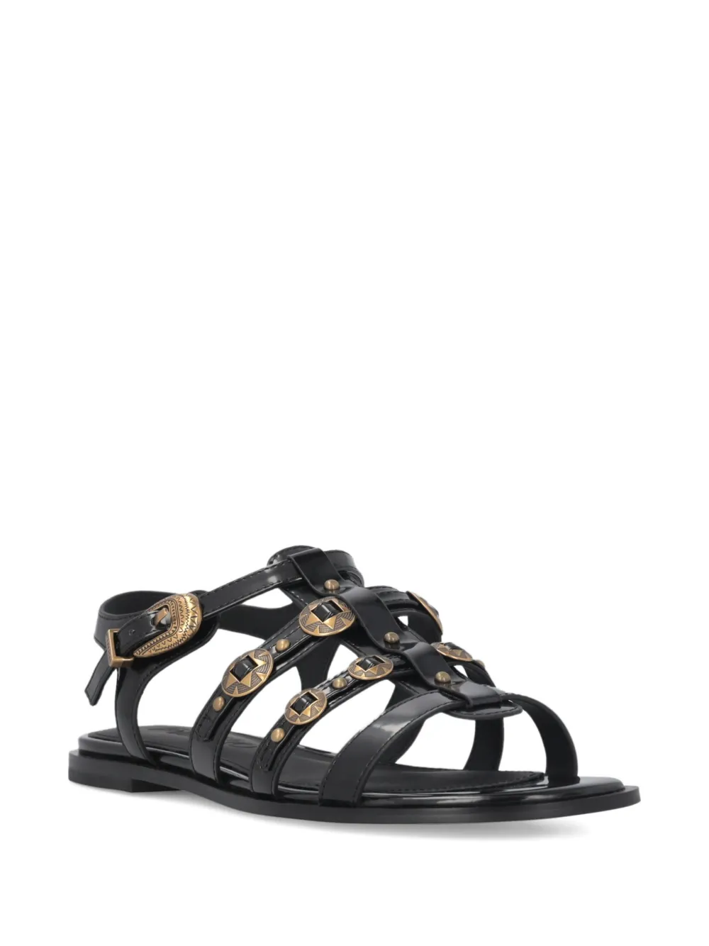 PINKO Sandalen verfraaid met studs en gesp Zwart