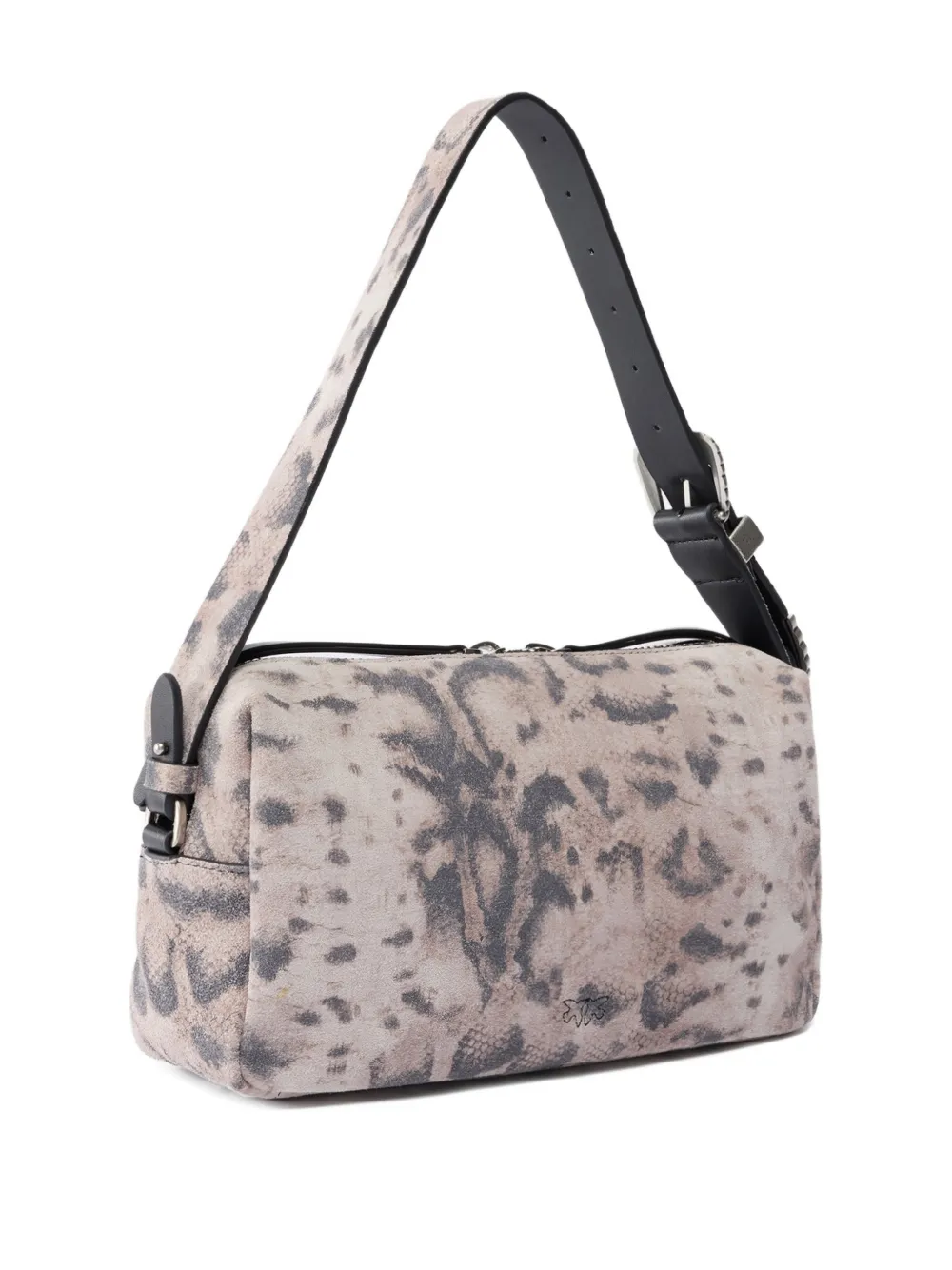 PINKO Medium schoudertas met pythonprint Beige