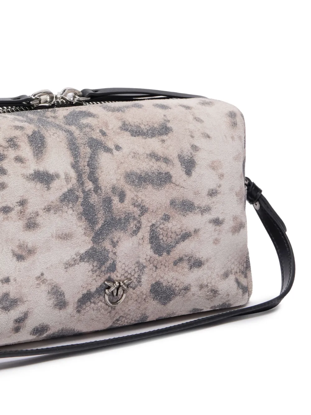 PINKO Medium schoudertas met pythonprint Beige