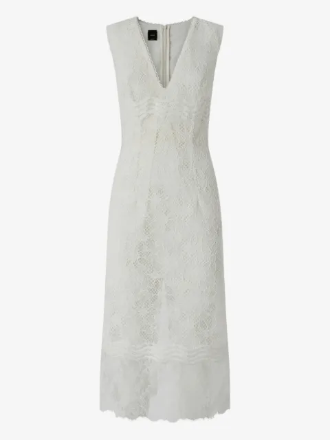 PINKO sleeveless midi dress in lace