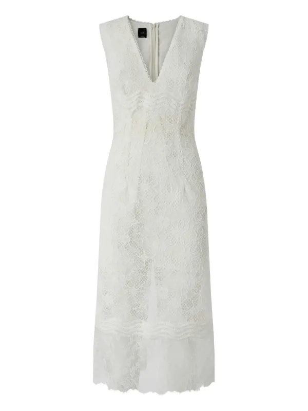 knee length dresses for ladies Dress The Population Audrey Dress - White main image 1