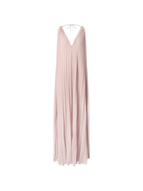 PINKO pleated halterneck maxi dress