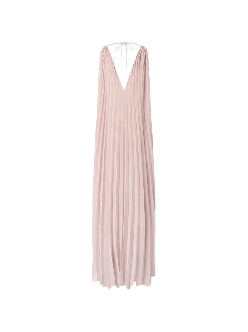 pinko pleated maxi dress PINKO Pleated Halterneck Maxi Dress | Pink