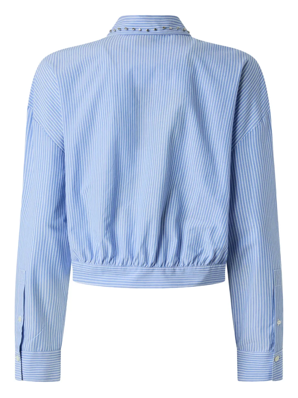 PINKO Gestreepte verfraaide blouse - Blauw