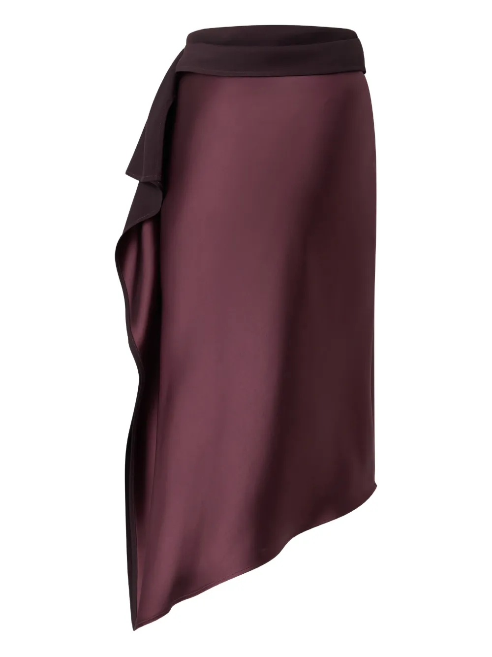 PINKO Asymmetrische rok met gedrapeerd detail Paars