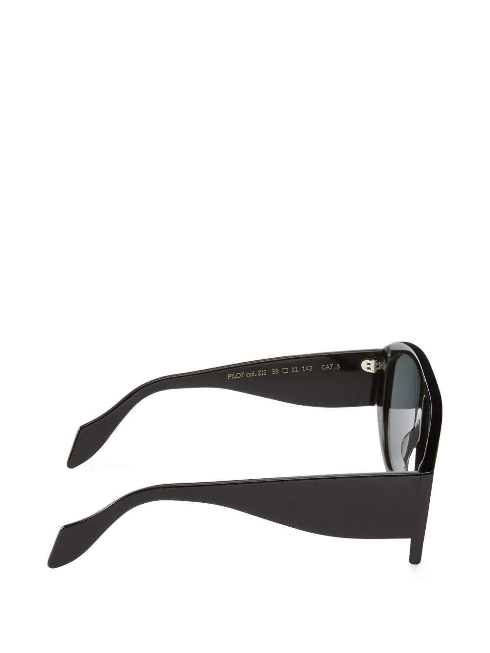 PINKO Pilot zonnebril met logodetail Zwart