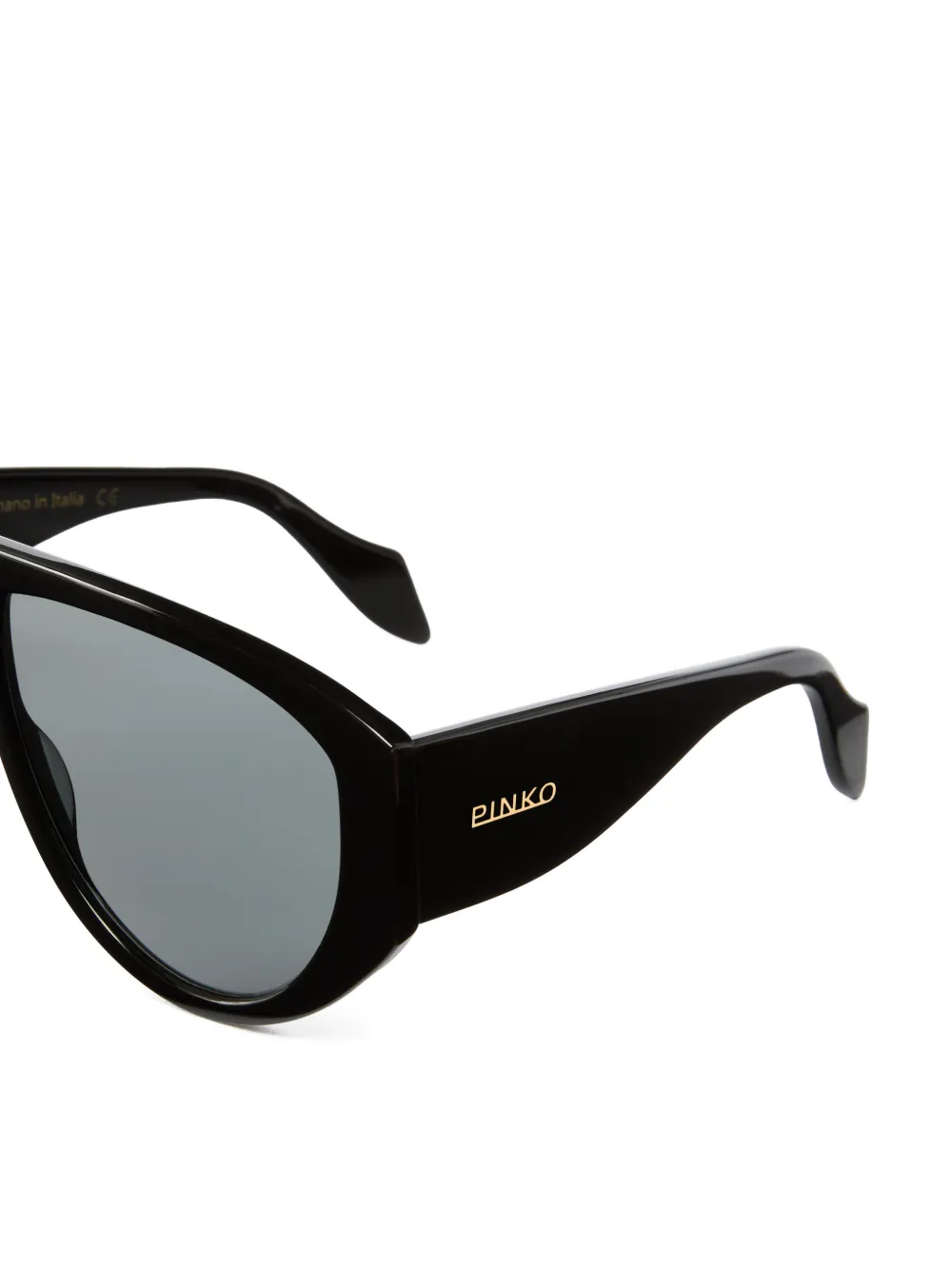 PINKO Pilot zonnebril met logodetail Zwart