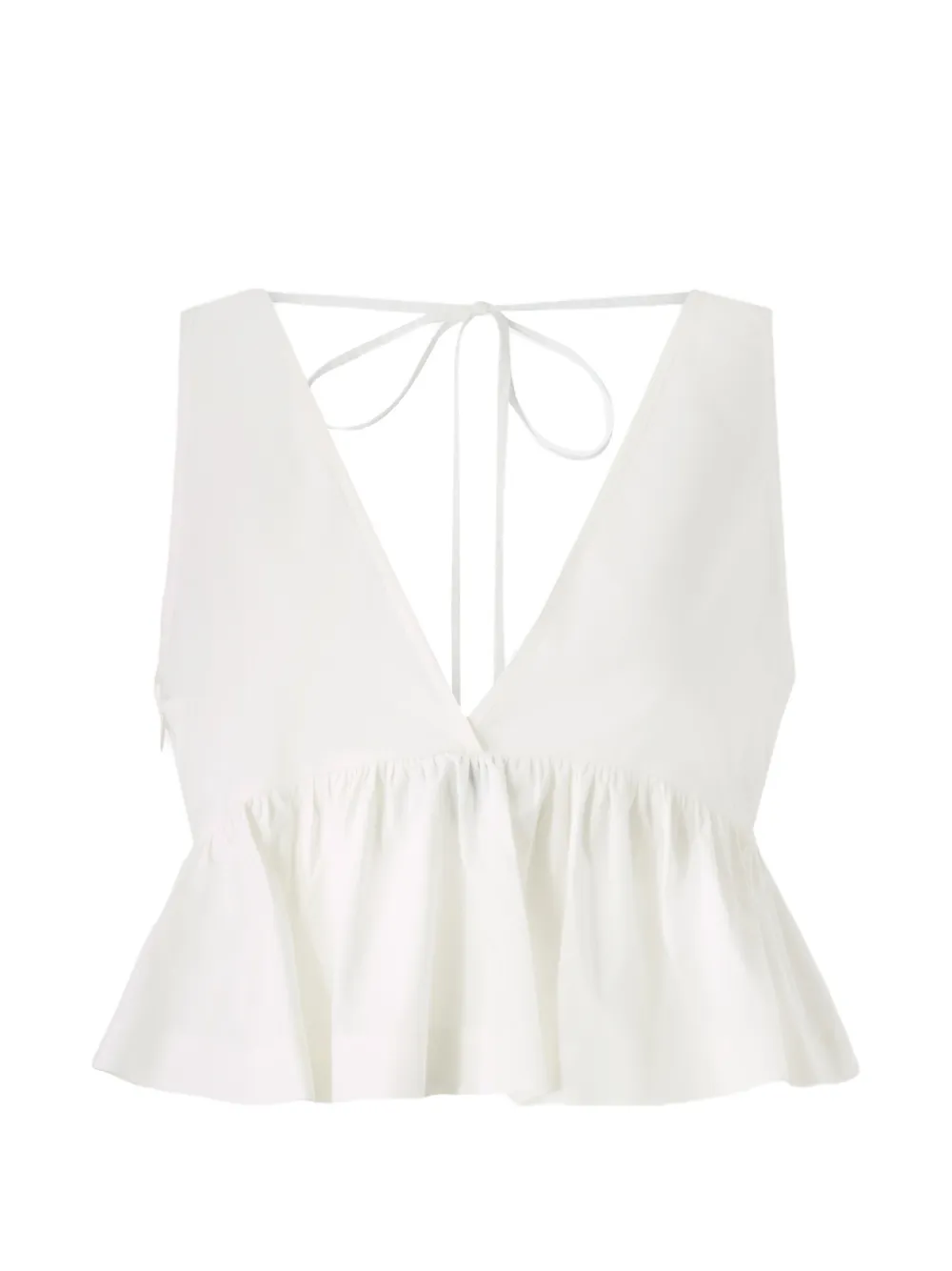 PINKO V-neck peplum top - Bianco
