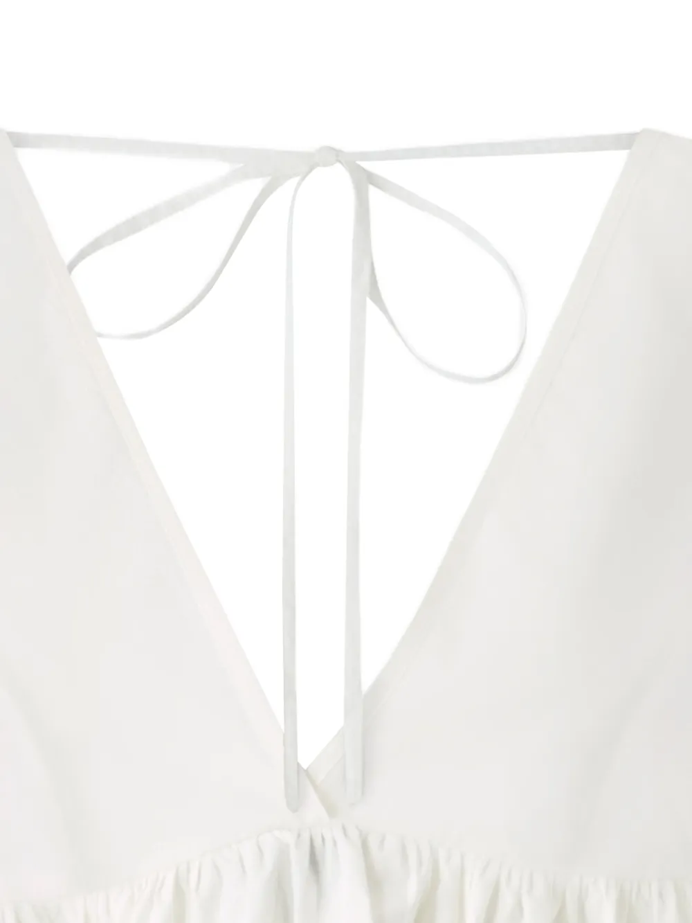  Pinko V-neck Peplum Top - White 