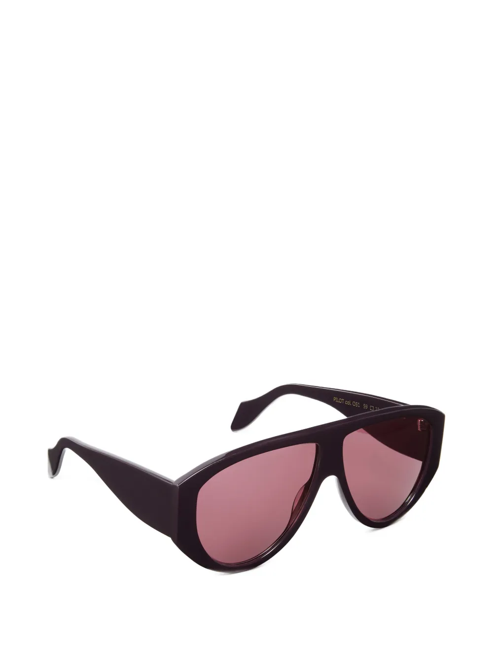 PINKO Pilot zonnebril met logodetail Paars