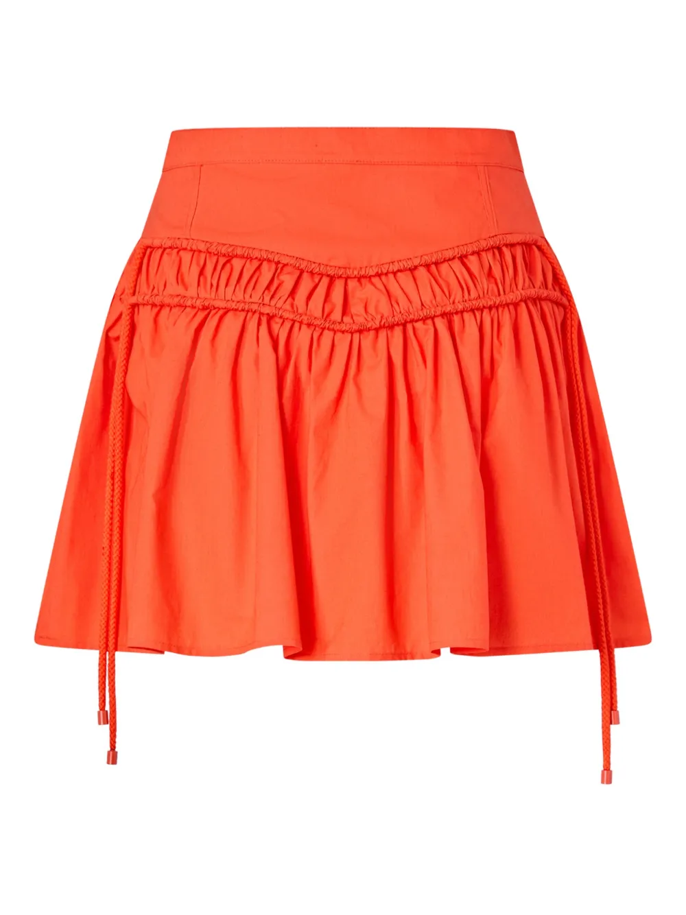  Pinko Drawstring Gathered Skirt - Orange 