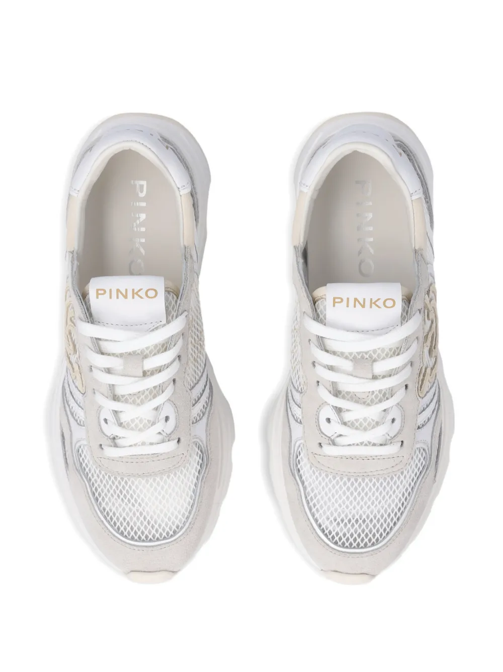 PINKO Sneakers met logo-applicatie Beige