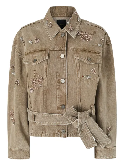 PINKO embellished denim jacket