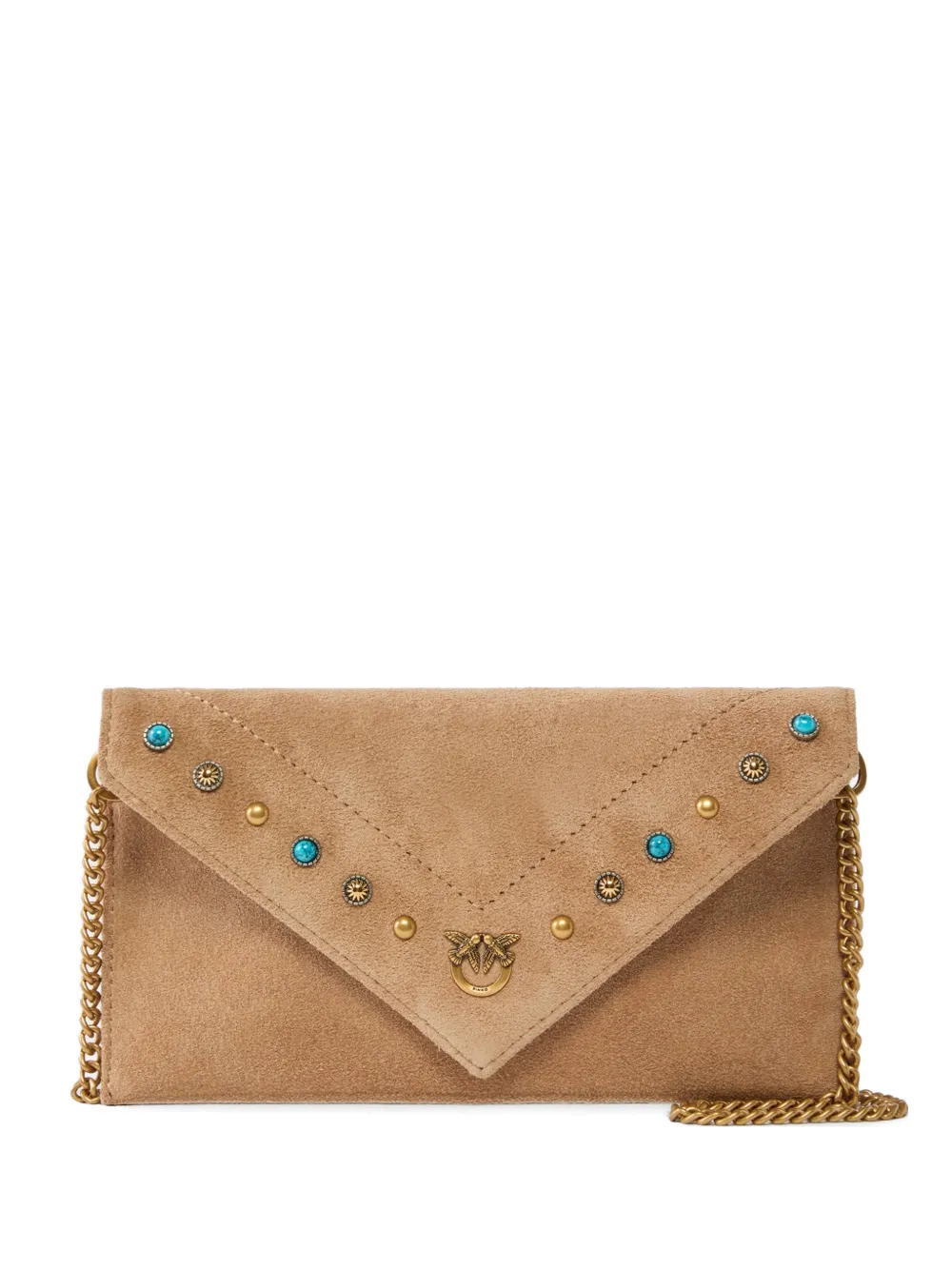 PINKO small suede clutch bag - Toni neutri
