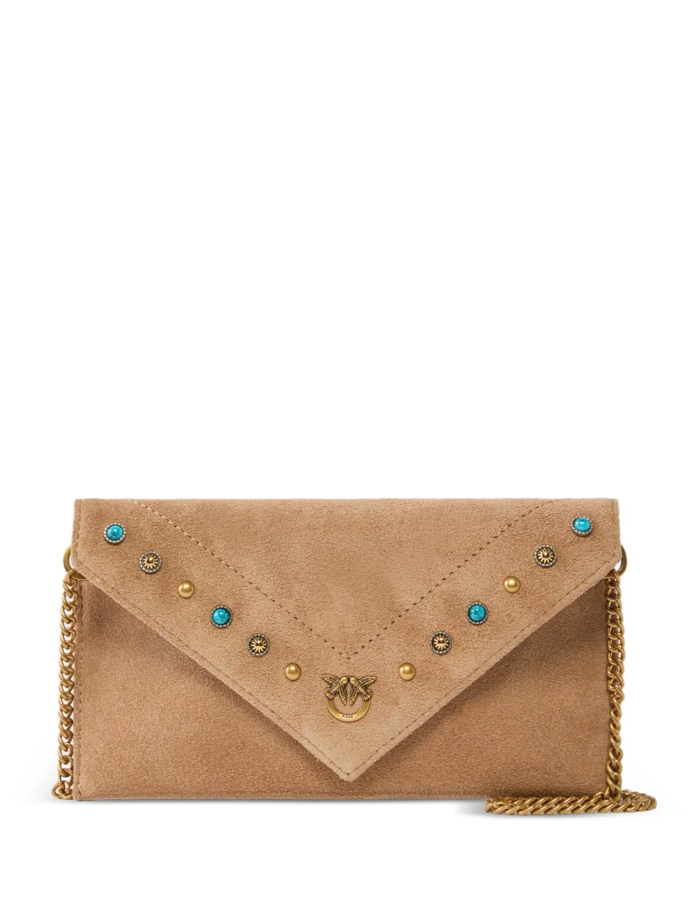 PINKO small suede clutch bag - Toni neutri