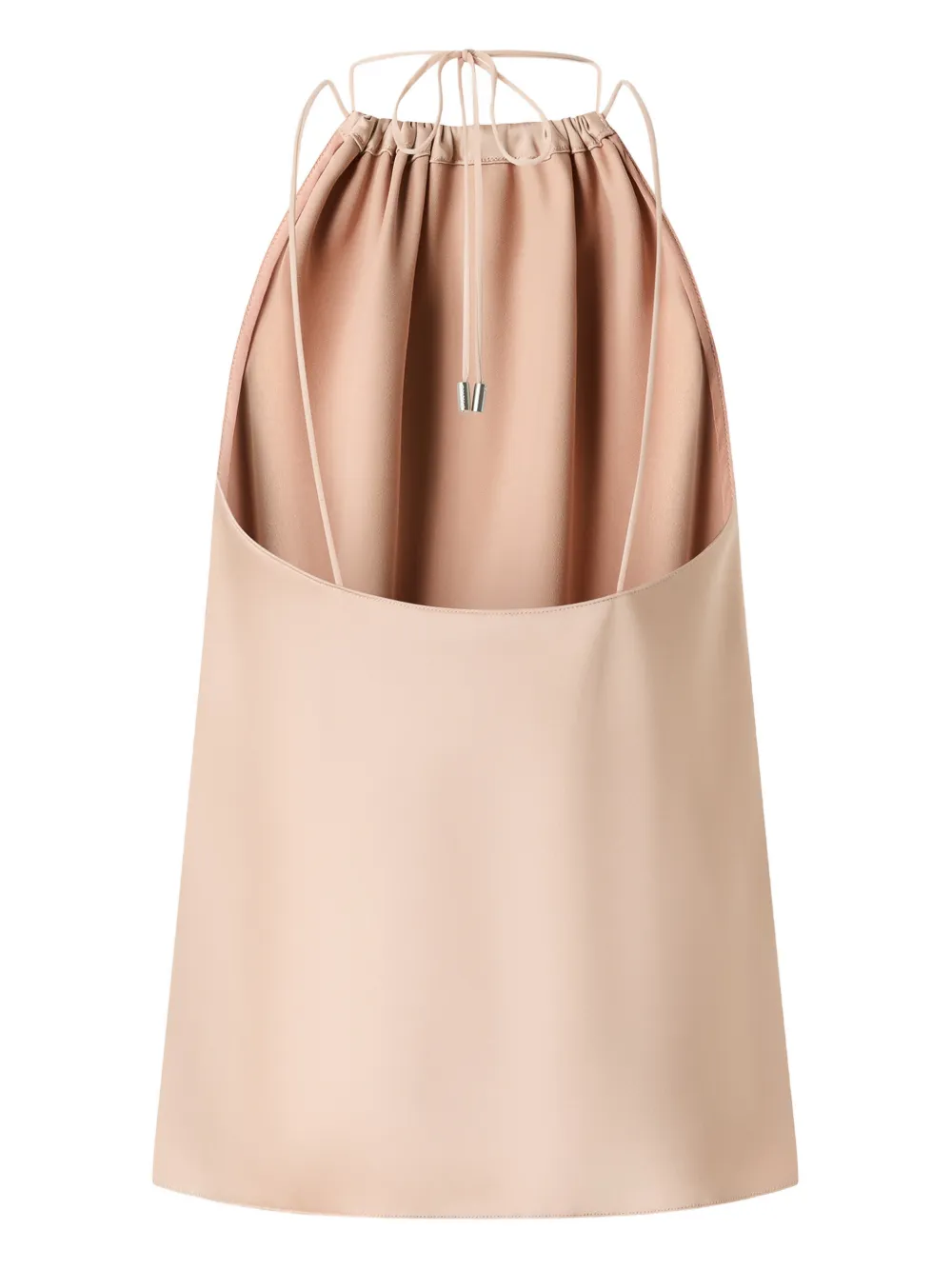 PINKO gathered-neckline sleeveless blouse - Beige