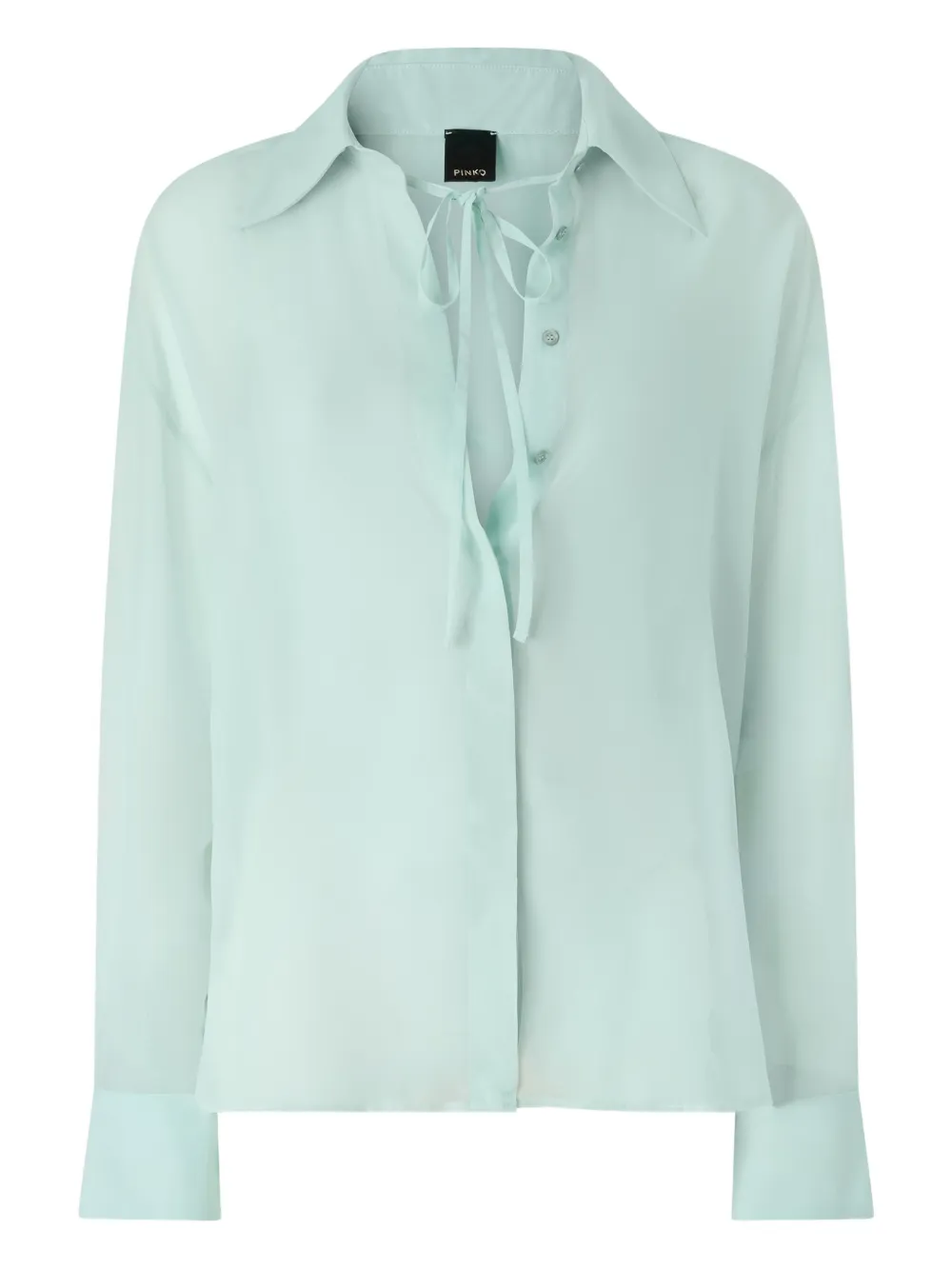 PINKO Camicia con collo lavallière - Verde