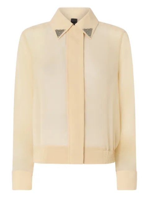 PINKO semi-sheer shirt with metallic details