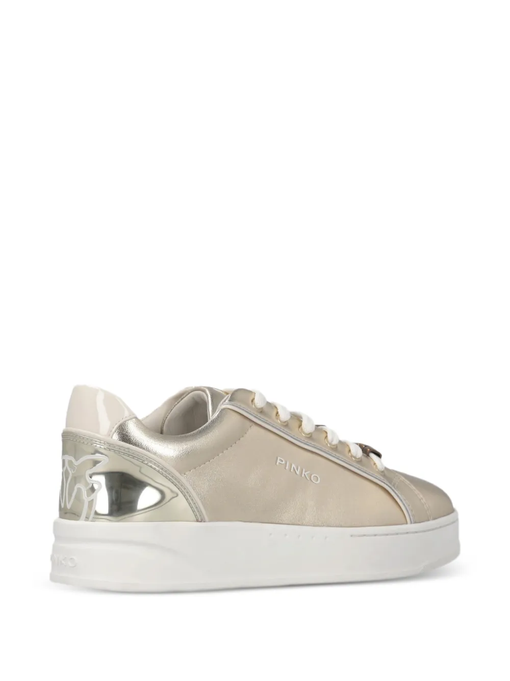 PINKO Sneakers met logo Goud