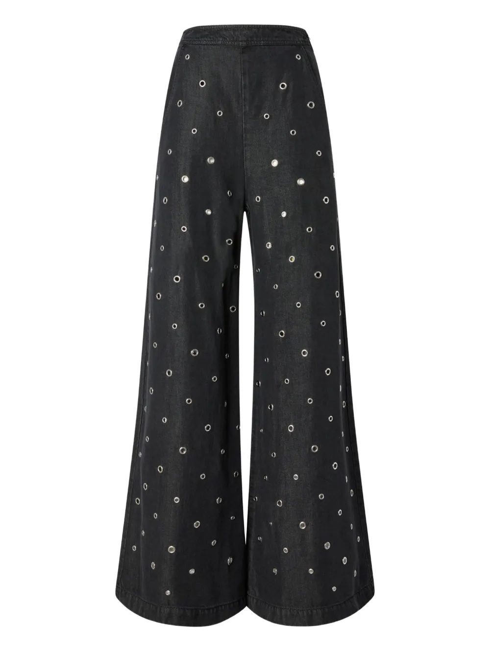 PINKO eyelet-embellished trousers - Schwarz