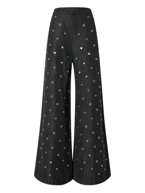 PINKO eyelet-embellished trousers