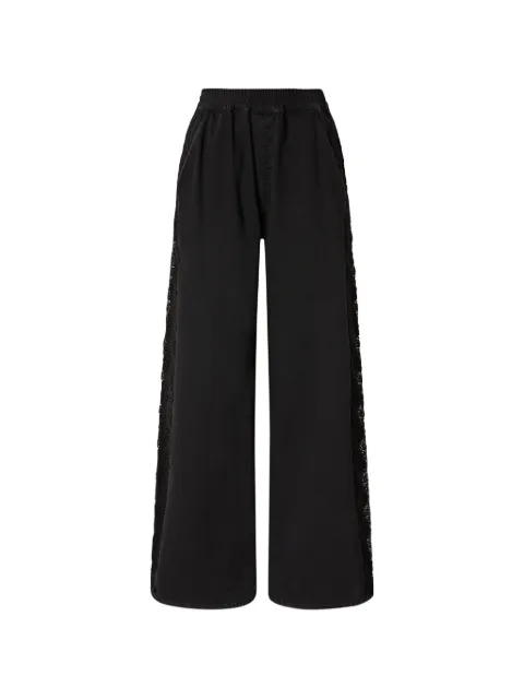 PINKO pantalones con detalle de encaje
