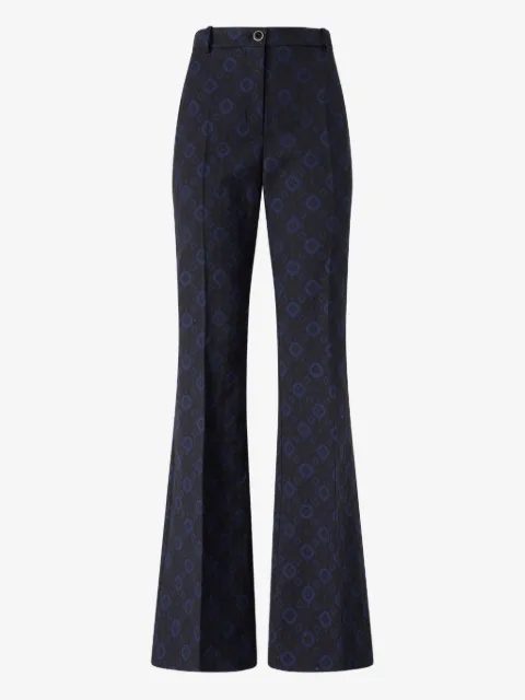 PINKO trousers with a geometric and floral motif