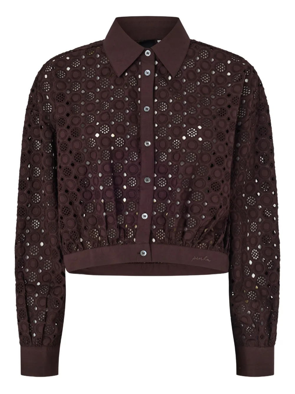 PINKO Camicia con ricamo - Marrone