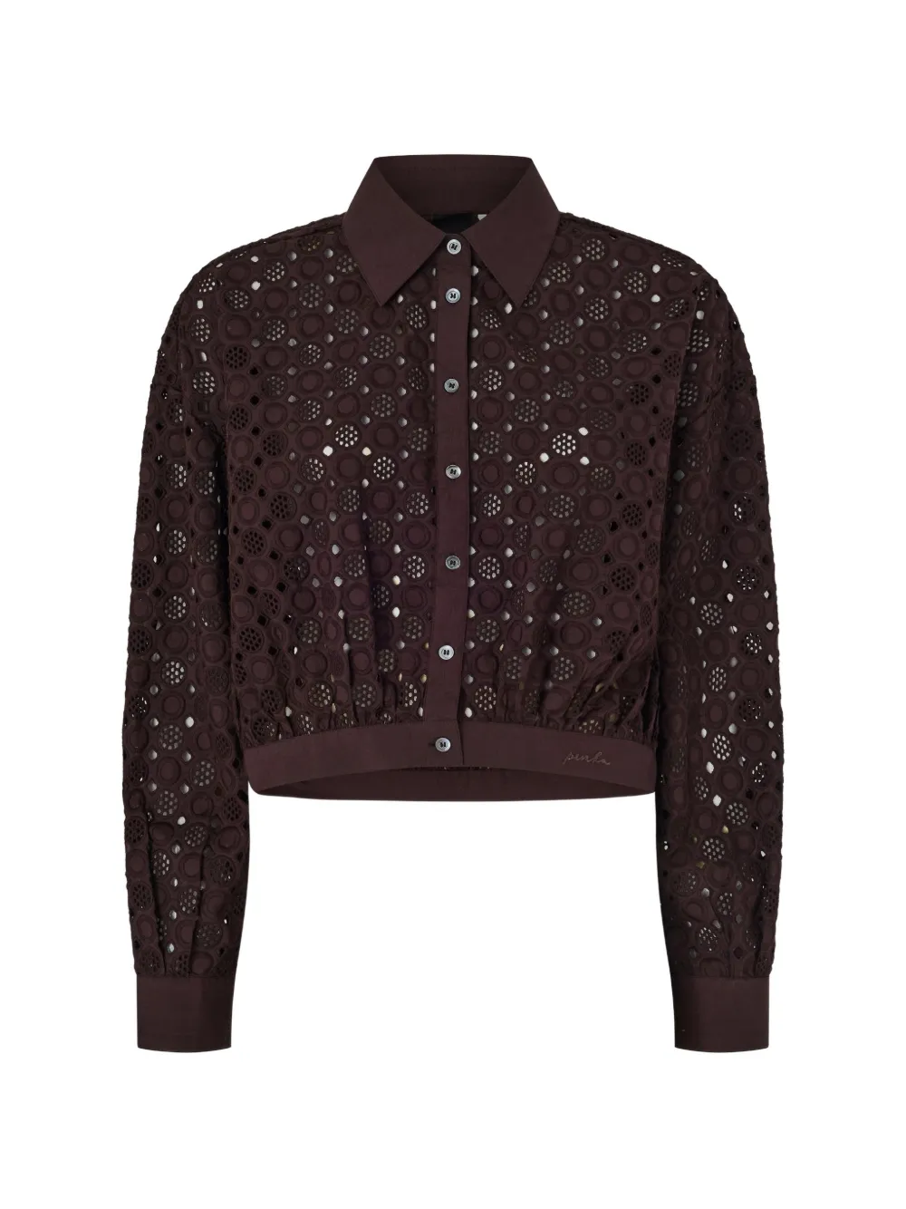 PINKO Blouse met borduurwerk Bruin