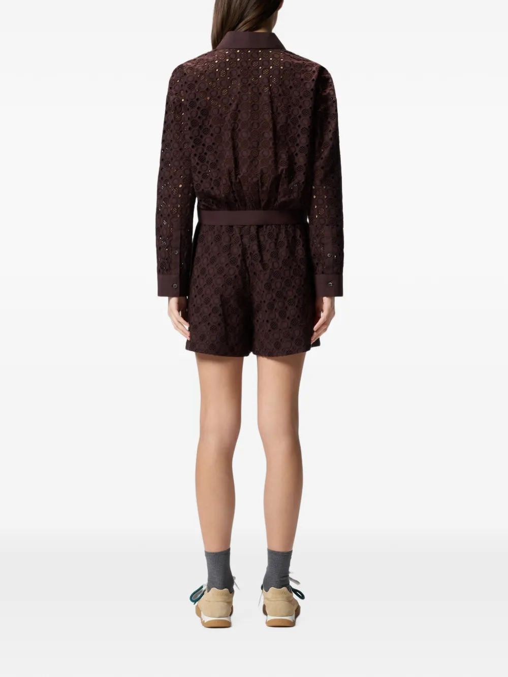 PINKO Blouse met borduurwerk Bruin