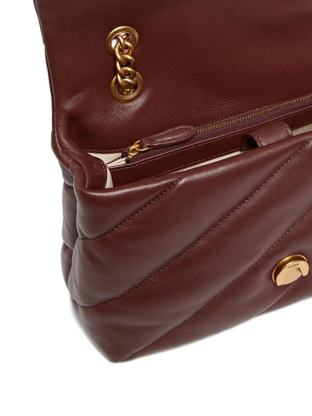PINKO Medium Love Puff gewatteerde crossbodytas Bruin
